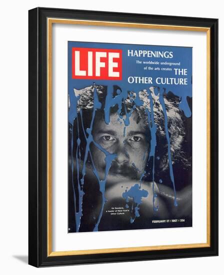 New York Counter Culture Leader Ed Sanders, February 17, 1967-John Loengard-Framed Photographic Print