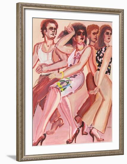 New York Dancers 4-Lester Johnson-Framed Limited Edition