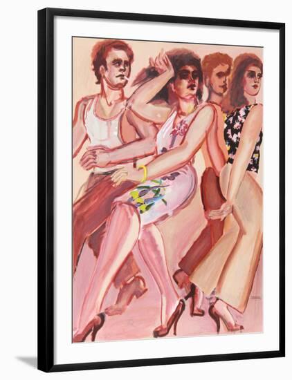 New York Dancers 4-Lester Johnson-Framed Limited Edition