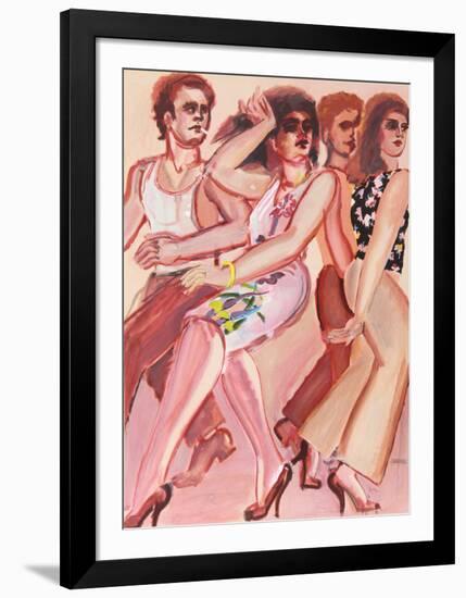 New York Dancers 4-Lester Johnson-Framed Limited Edition