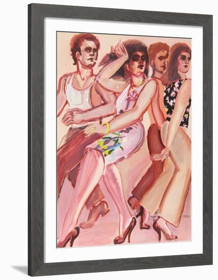 New York Dancers 4-Lester Johnson-Framed Limited Edition