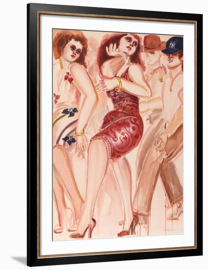 New York Dancers 5-Lester Johnson-Framed Limited Edition