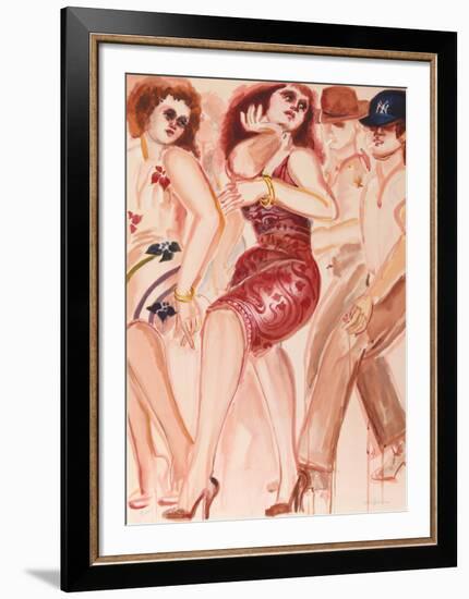 New York Dancers 5-Lester Johnson-Framed Limited Edition