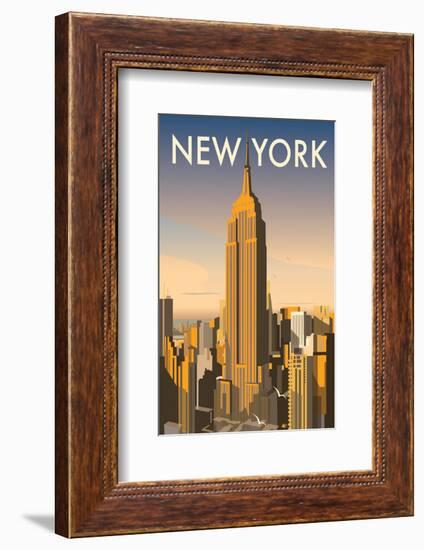 New York - Dave Thompson Contemporary Travel Print-Dave Thompson-Framed Giclee Print