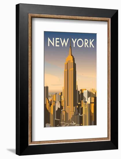 New York - Dave Thompson Contemporary Travel Print-Dave Thompson-Framed Giclee Print