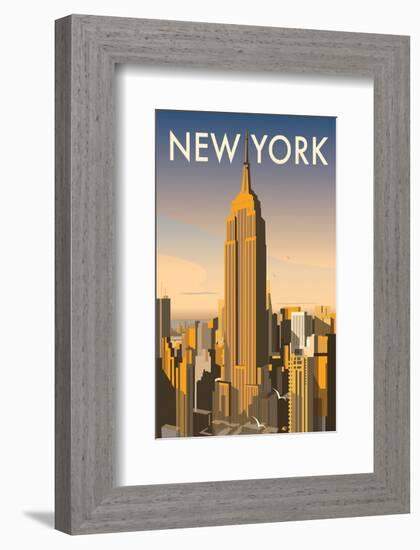 New York - Dave Thompson Contemporary Travel Print-Dave Thompson-Framed Giclee Print