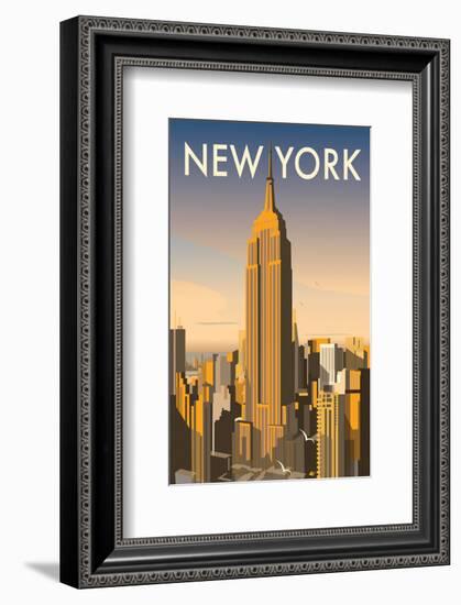 New York - Dave Thompson Contemporary Travel Print-Dave Thompson-Framed Giclee Print