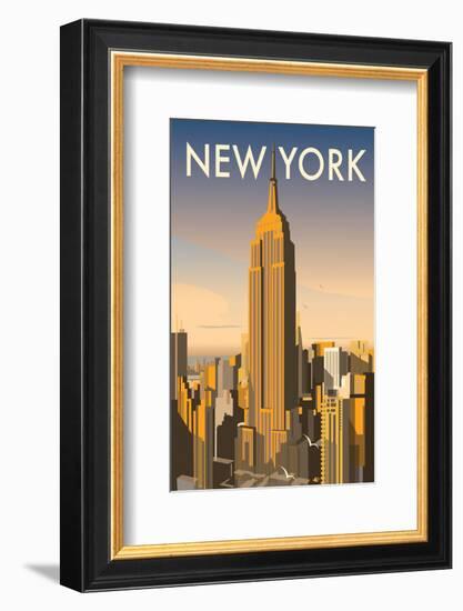 New York - Dave Thompson Contemporary Travel Print-Dave Thompson-Framed Giclee Print