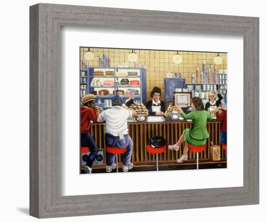 New York Diner, 1987-Liz Wright-Framed Giclee Print