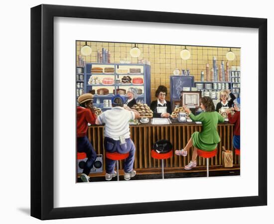 New York Diner, 1987-Liz Wright-Framed Giclee Print