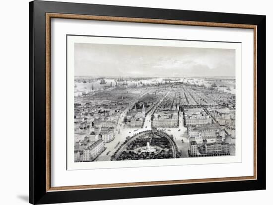 New York Drawn from Nature and on Stone, Circa 1849, USA, America-John Bachmann-Framed Giclee Print