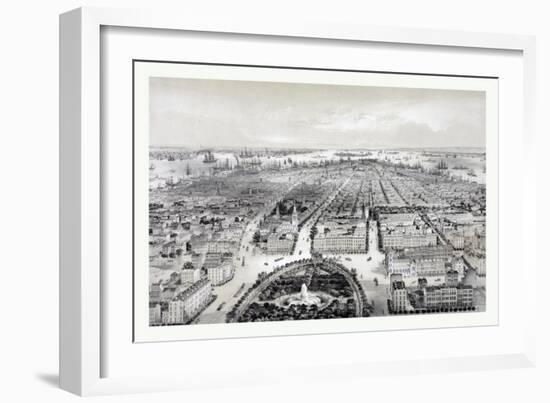 New York Drawn from Nature and on Stone, Circa 1849, USA, America-John Bachmann-Framed Giclee Print