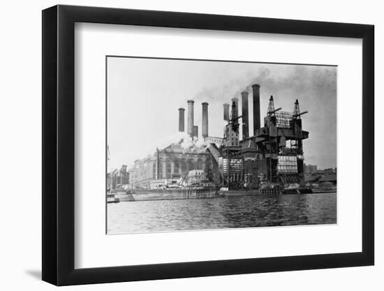 New York Edision Company Power Plant-null-Framed Photographic Print