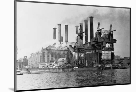 New York Edision Company Power Plant-null-Mounted Photographic Print