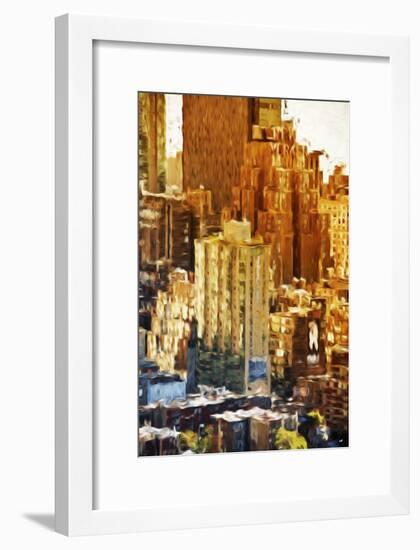 New York Facades - In the Style of Oil Painting-Philippe Hugonnard-Framed Giclee Print