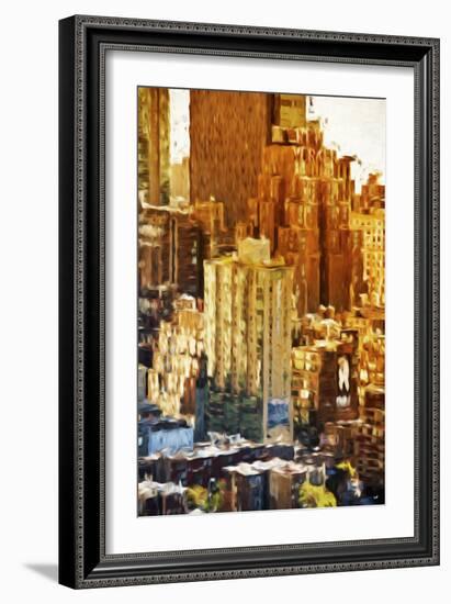 New York Facades - In the Style of Oil Painting-Philippe Hugonnard-Framed Giclee Print