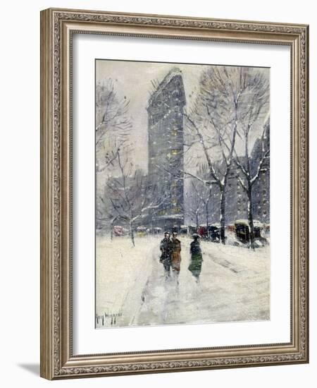 New York: Flatiron, 1919-Guy Wiggins-Framed Giclee Print