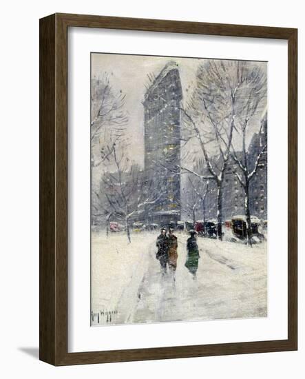 New York: Flatiron, 1919-Guy Wiggins-Framed Giclee Print