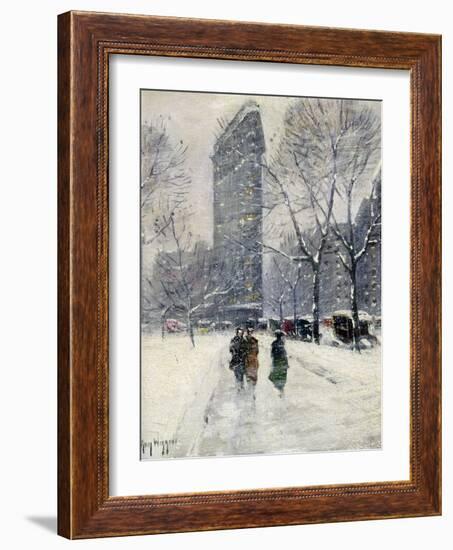 New York: Flatiron, 1919-Guy Wiggins-Framed Giclee Print