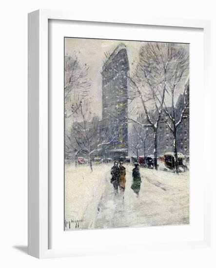 New York: Flatiron, 1919-Guy Wiggins-Framed Giclee Print