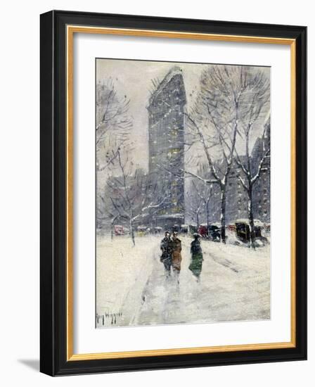 New York: Flatiron, 1919-Guy Wiggins-Framed Giclee Print