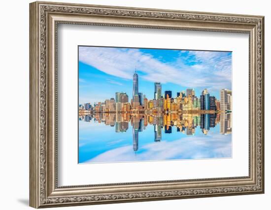 New York from the sea-Marco Carmassi-Framed Photographic Print