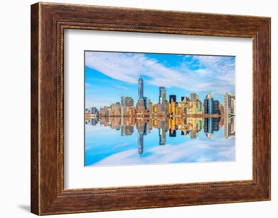 New York from the sea-Marco Carmassi-Framed Photographic Print