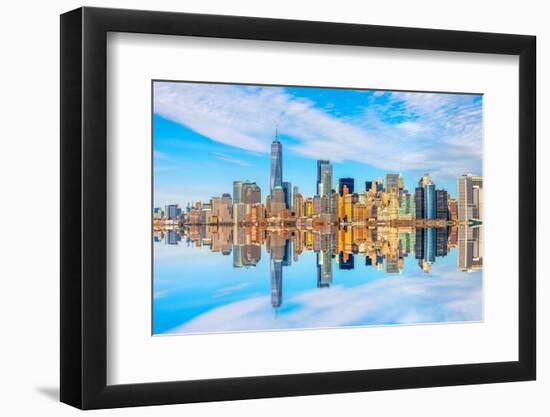 New York from the sea-Marco Carmassi-Framed Photographic Print