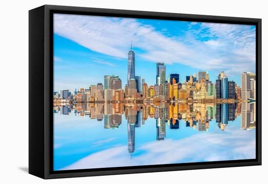 New York from the sea-Marco Carmassi-Framed Premier Image Canvas