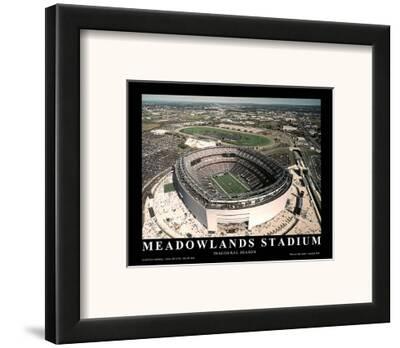 New York Giants New York Jets New Meadowlands Stadium Inaugural Season Framed Art Print By Mike Smith Art Com