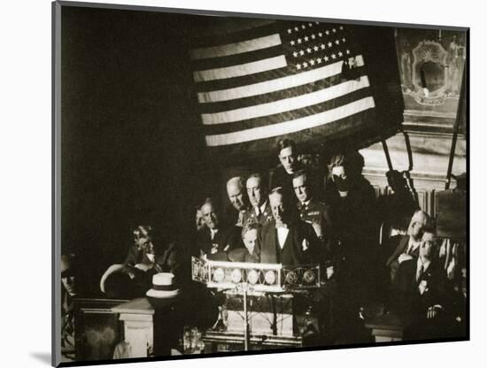 New York Governor Al Smith accepting the Democratic nomination for the Presidency, 1928-Unknown-Mounted Photographic Print