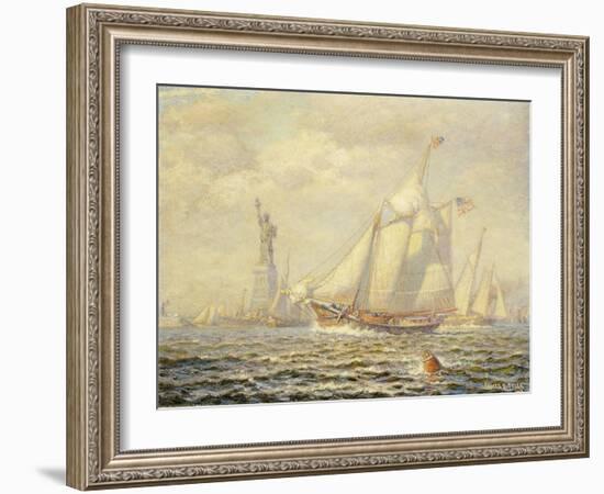 New York Harbor, 1919-James Gale Tyler-Framed Giclee Print