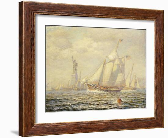 New York Harbor, 1919-James Gale Tyler-Framed Giclee Print