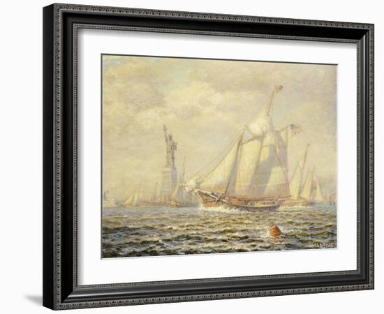 New York Harbor, 1919-James Gale Tyler-Framed Giclee Print