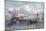 New York Harbor and the Brooklyn Bridge-Andrew W. Melrose-Mounted Giclee Print