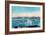 New York Harbor View-Currier & Ives-Framed Art Print