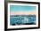 New York Harbor View-Currier & Ives-Framed Art Print