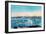 New York Harbor View-Currier & Ives-Framed Art Print