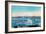 New York Harbor View-Currier & Ives-Framed Art Print