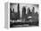 New York Harbor with Its Majestic Silhouette of Skyscrapers Looking Straight Down Bustling 42nd St.-Andreas Feininger-Framed Premier Image Canvas