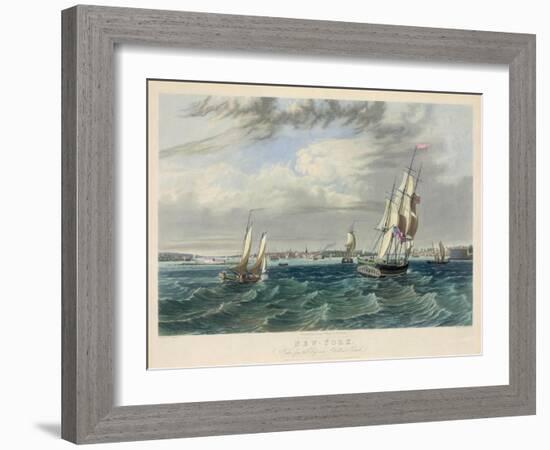 New York Harbor-null-Framed Giclee Print