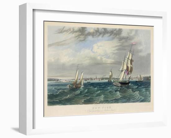 New York Harbor-null-Framed Giclee Print