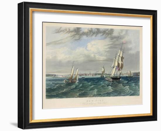 New York Harbor-null-Framed Giclee Print