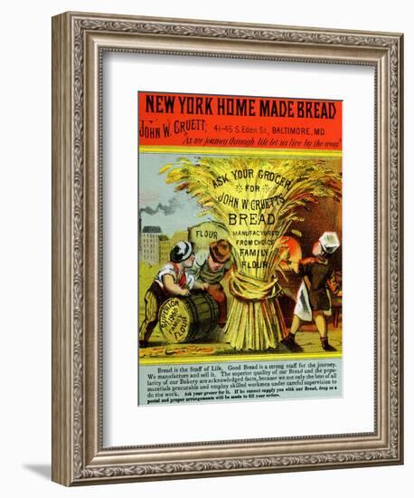 New York Home Made Bread-null-Framed Art Print