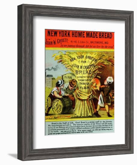 New York Home Made Bread-null-Framed Art Print