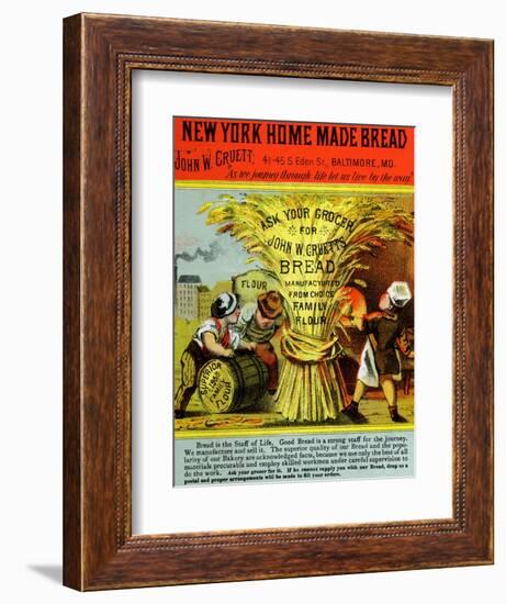 New York Home Made Bread-null-Framed Art Print