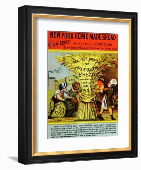 New York Home Made Bread-null-Framed Art Print