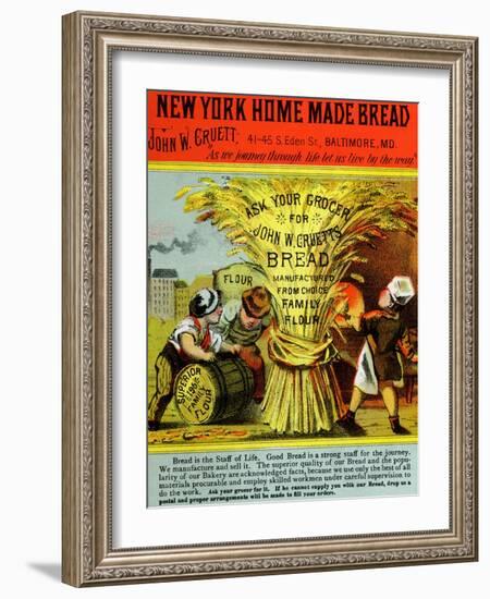 New York Home Made Bread-null-Framed Art Print