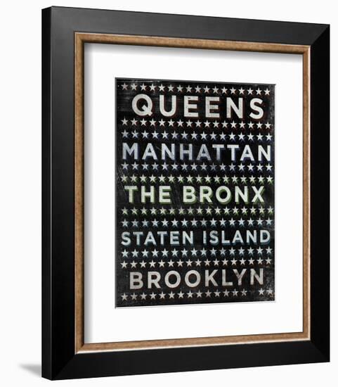 New York Hoods (b/w)-John W^ Golden-Framed Art Print