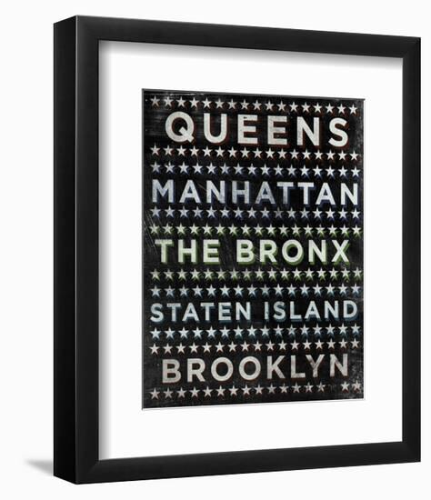 New York Hoods (b/w)-John W^ Golden-Framed Art Print